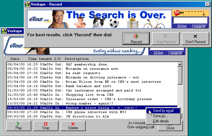 Veritape Screenshot